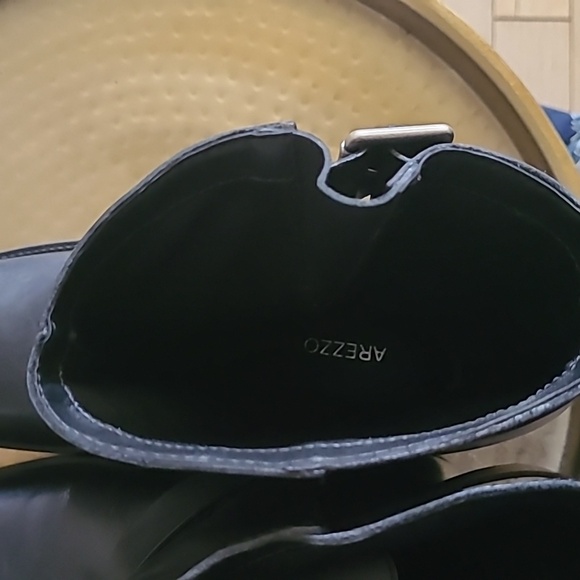 NEW Arezzo Lucy Low Block Black Leather Boot, Sz 8 - Picture 8 of 12